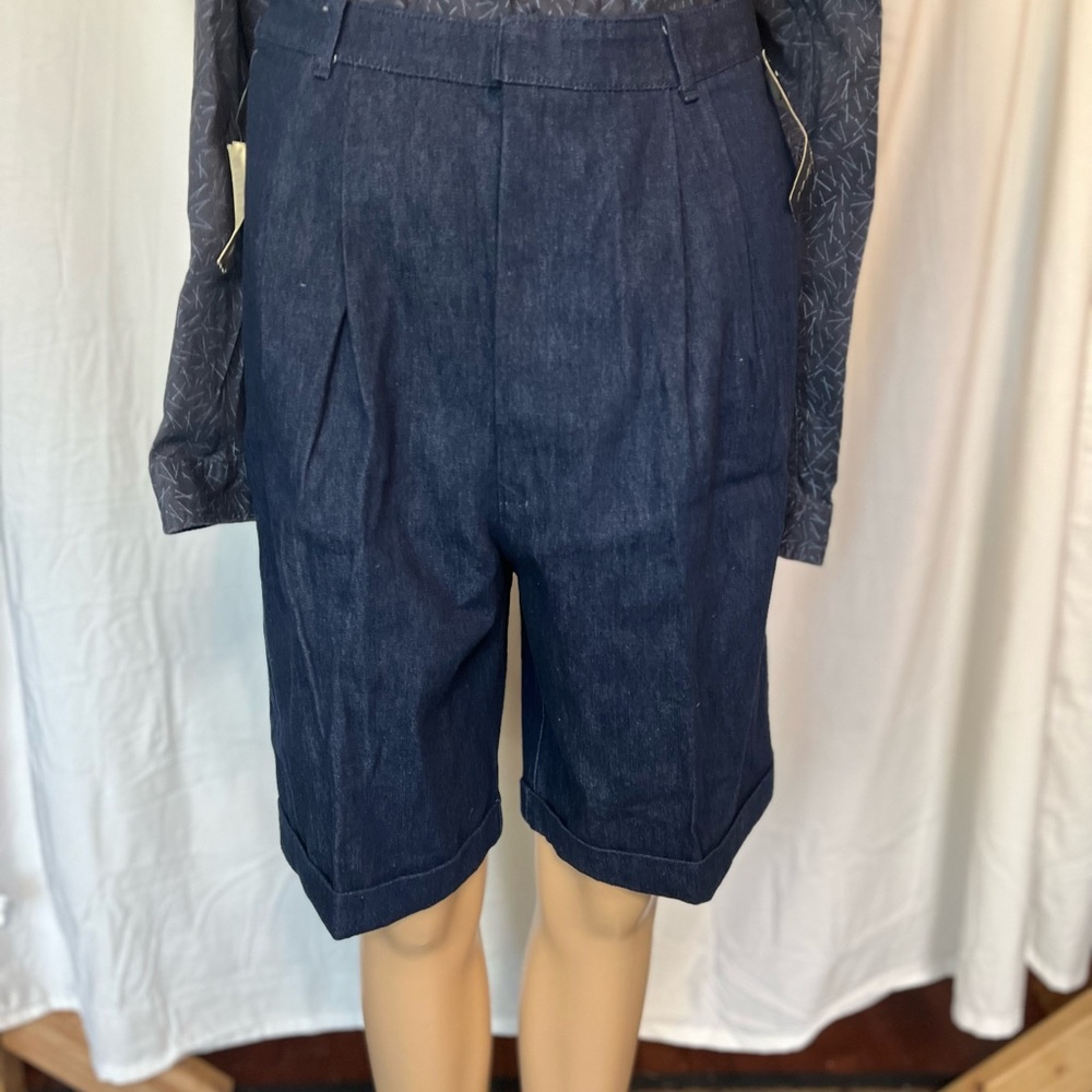 Vintage Bill Blass denim Bermuda mom shorts VTG size 12/28